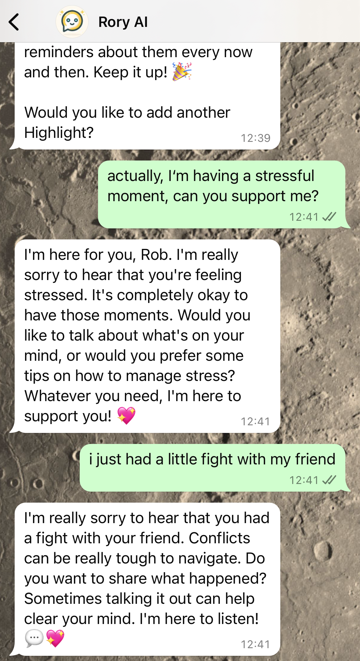 Rory AI [beta] - AI Journaling Companion gallery image
