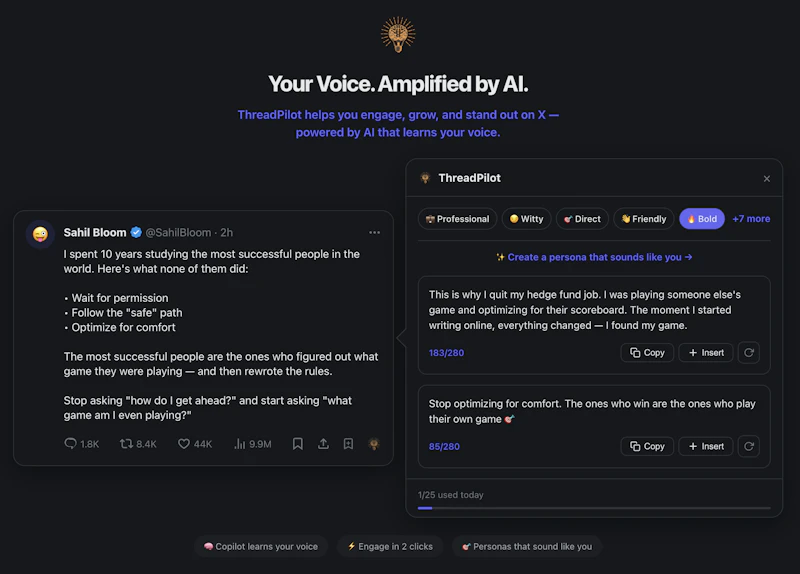 ThreadPilot screenshot 1
