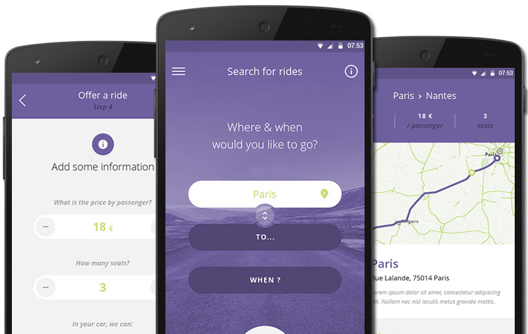 carpool mobile appilication