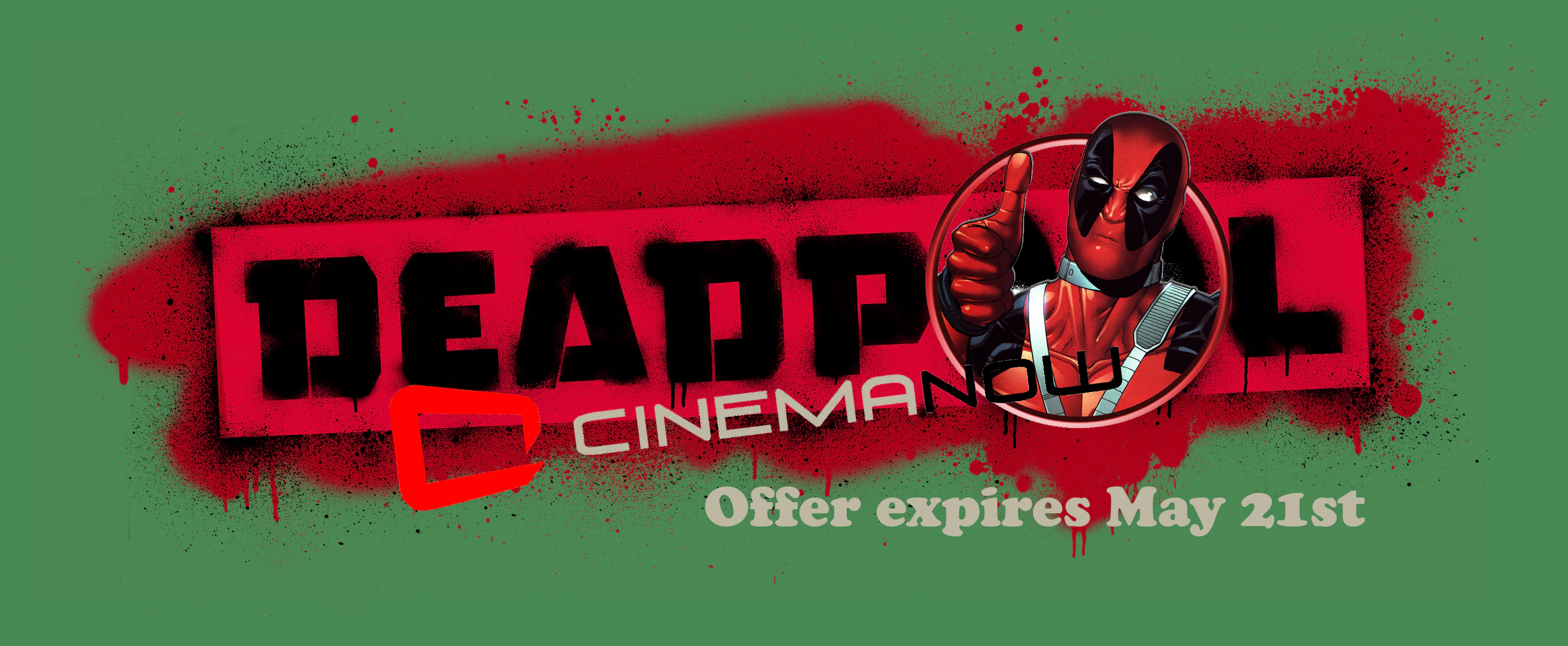 FREE Deadpool Rental On CinemaNow