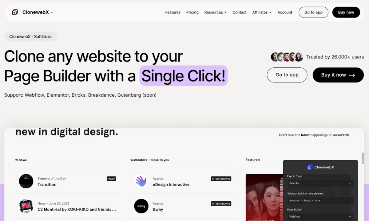 ClonewebX