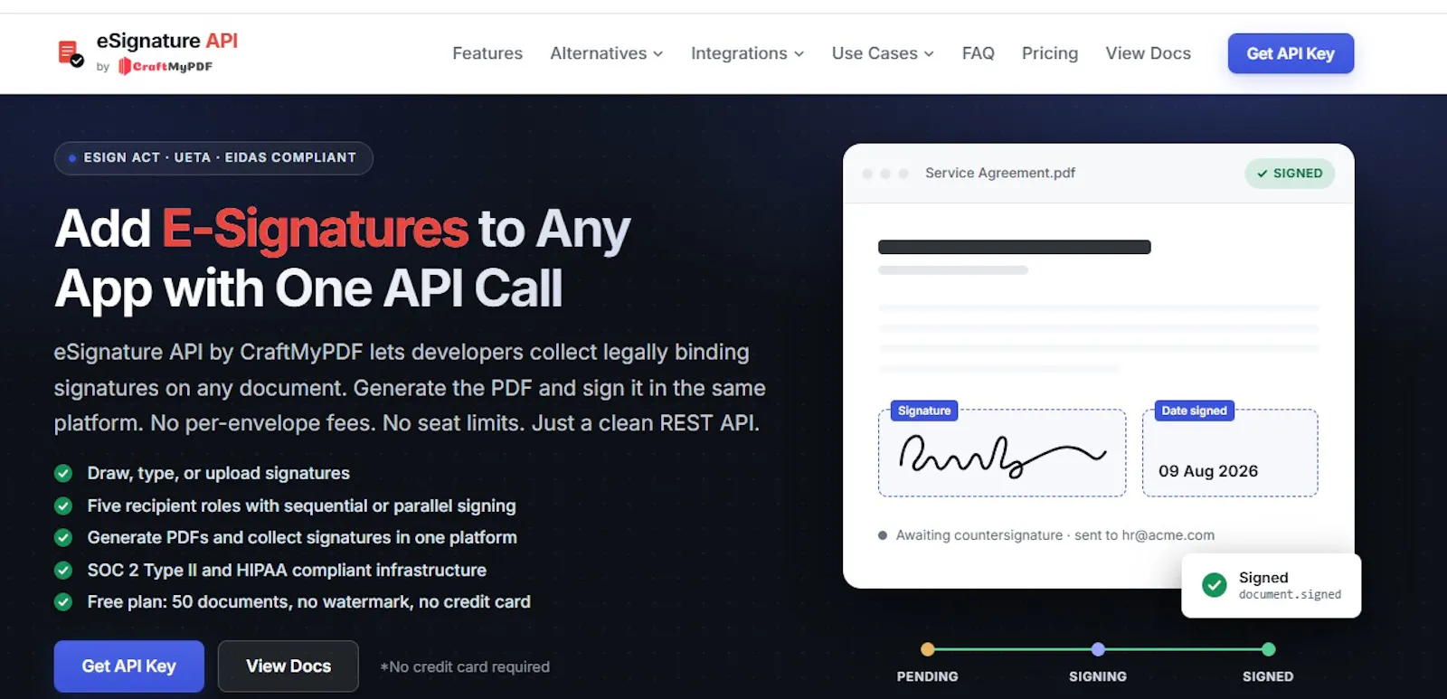 eSignature API screenshot 1
