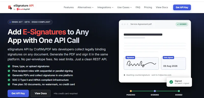 eSignature API screenshot 1