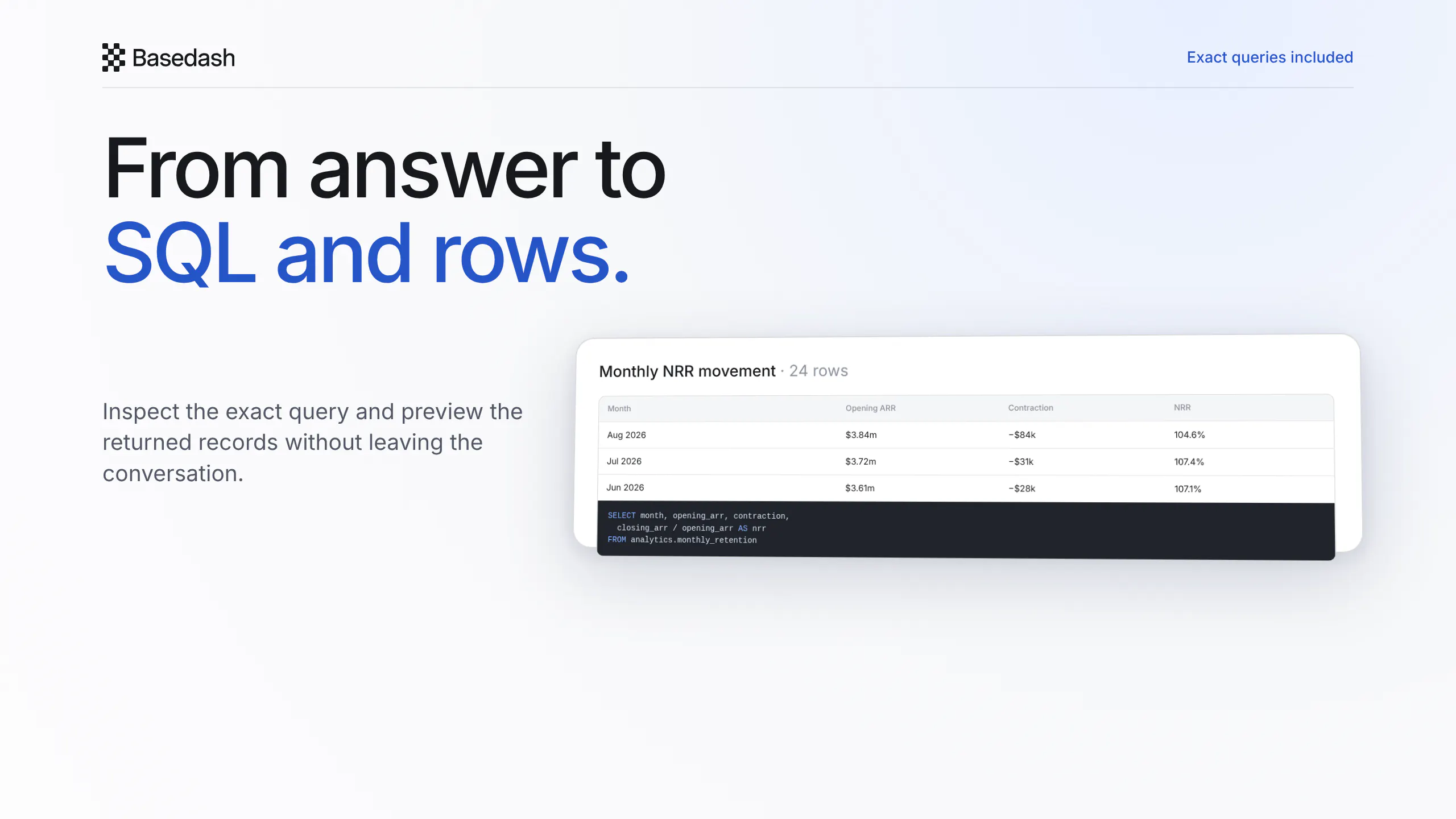 Basedash AI Sources 截图 1