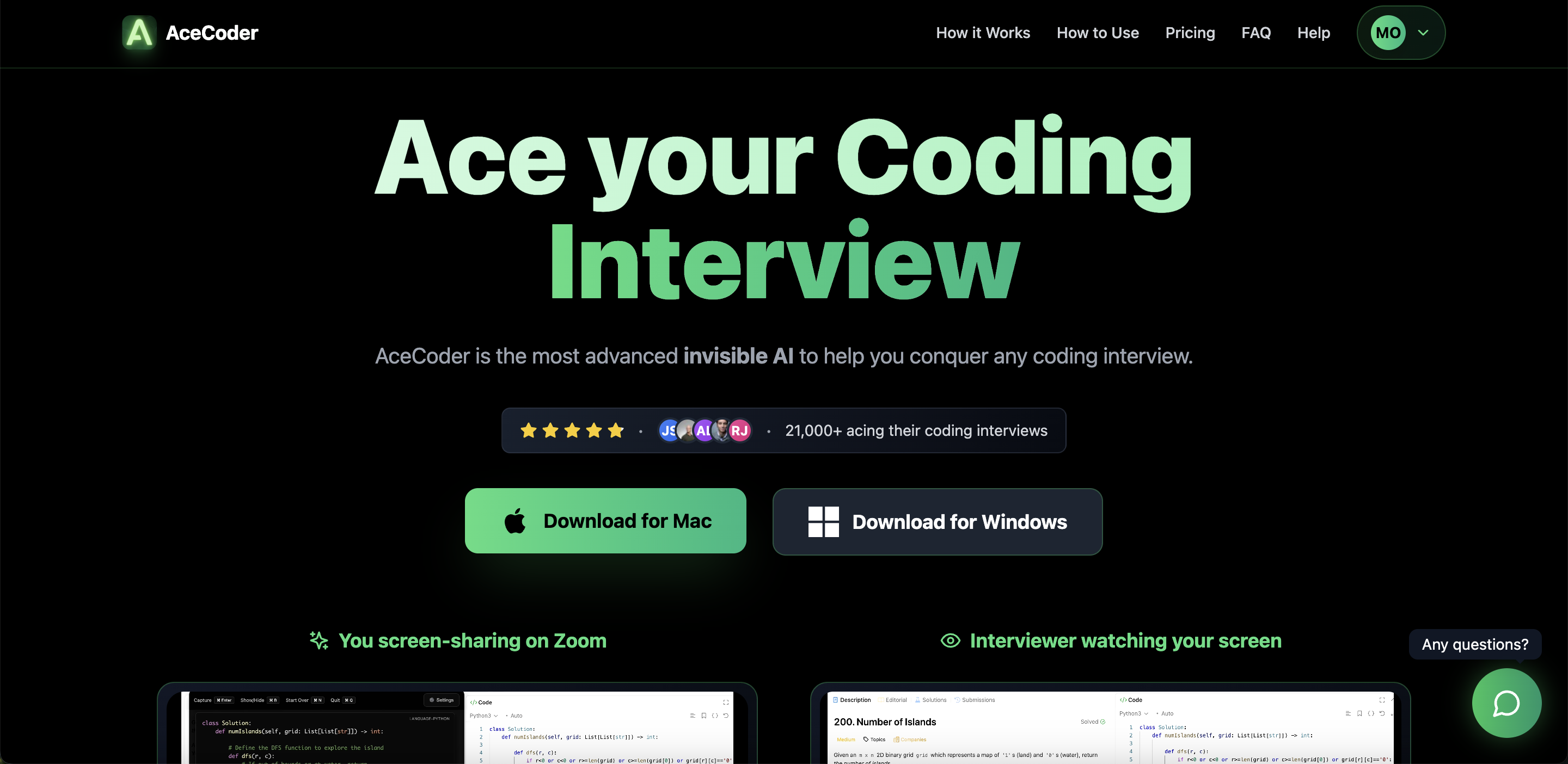 Média Vide - Application de bureau Stealth pour résoudre toute question d'entrevue de codage 1