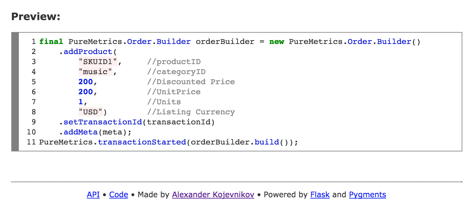 hilite.me gallery image