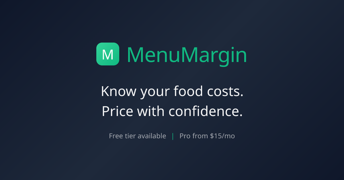 MenuMargin - Screenshot 5 showing product features and functionality