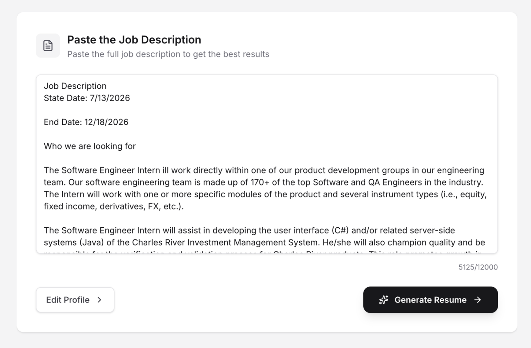 QuickResume gallery image
