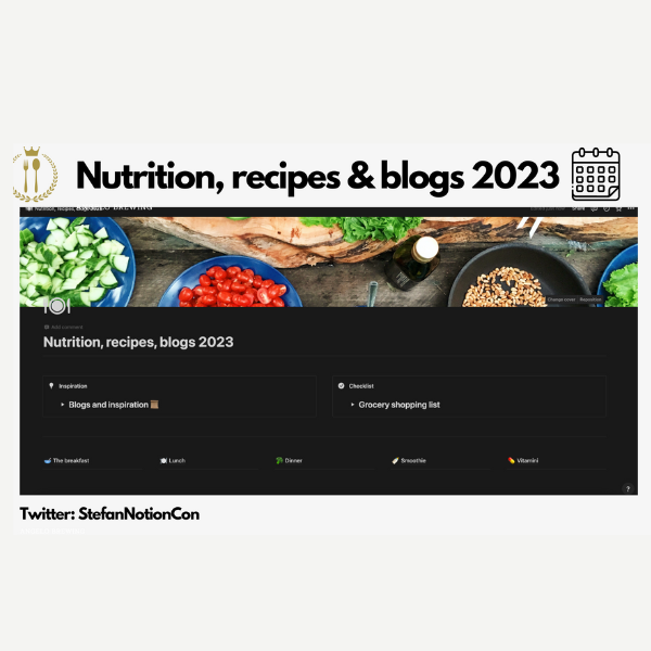 Nutrición, recetas y blogs 2023
