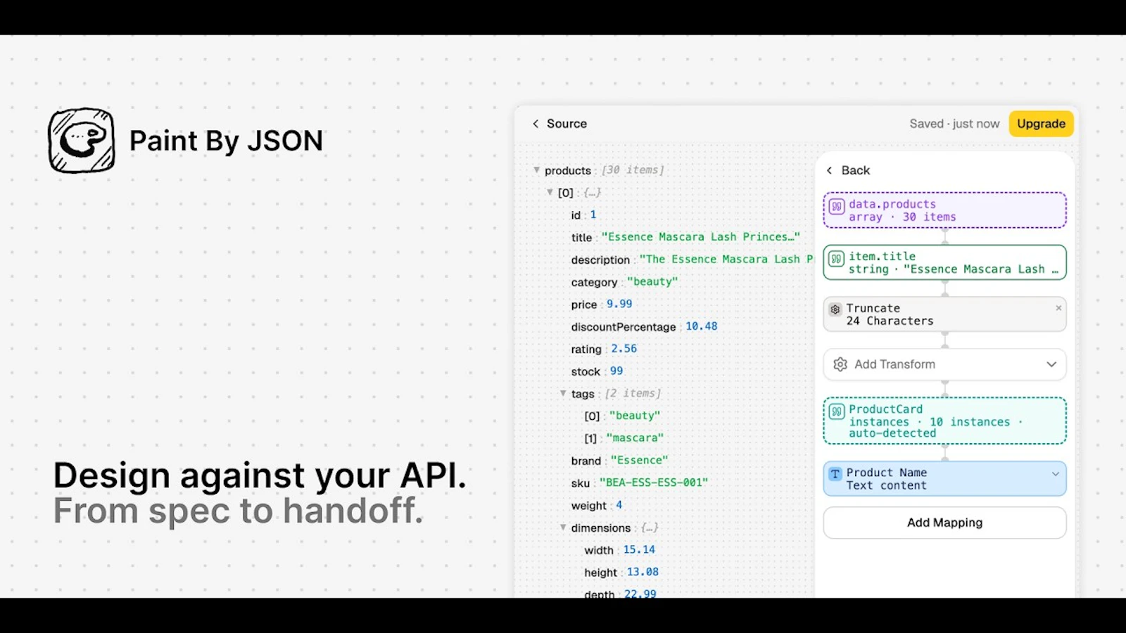 Paint By JSON | Figma API Client screenshot 1 (video preview)