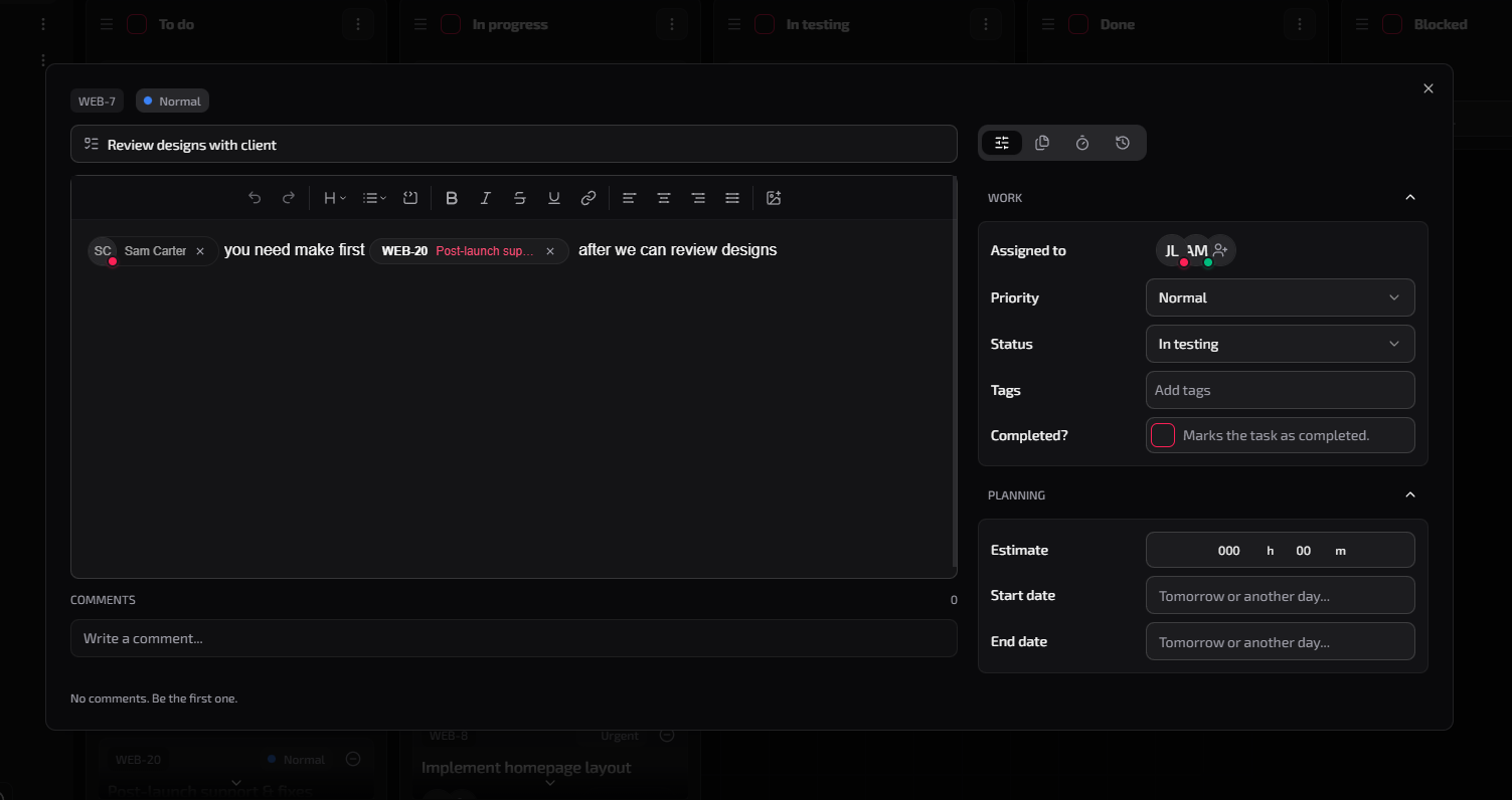 Taskiter - Screenshot 4 showing product features and functionality