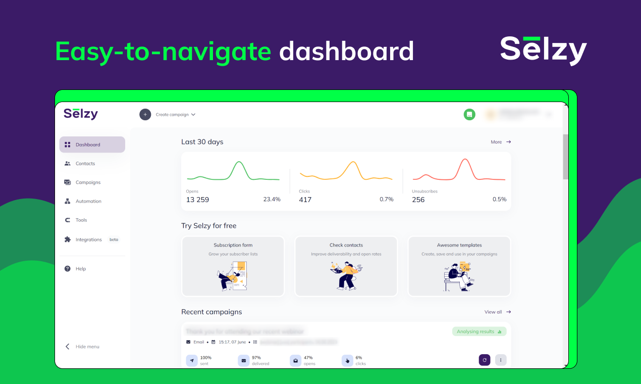 Selzy - Start strong: easy email for startups, expert help 24/7 media 3