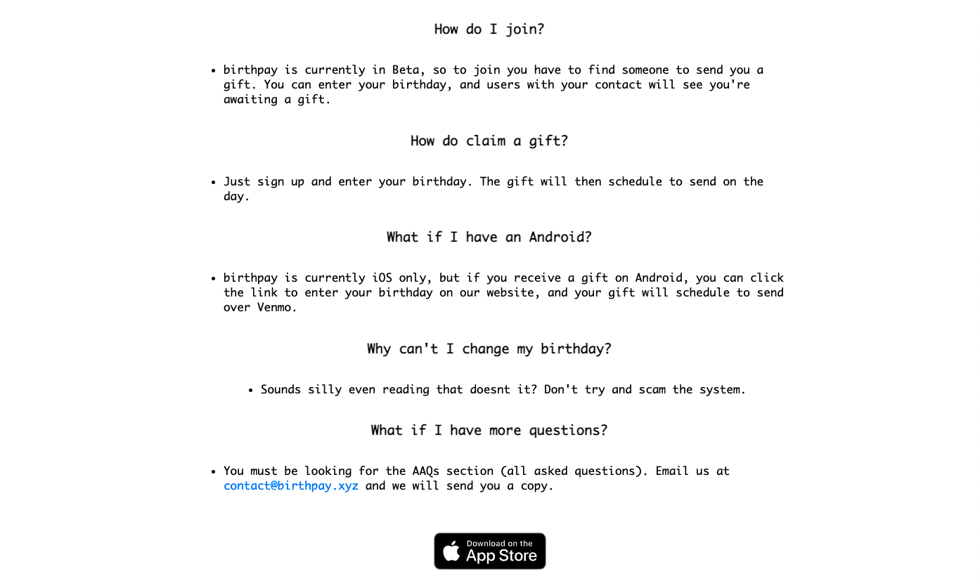 birthpay gallery image