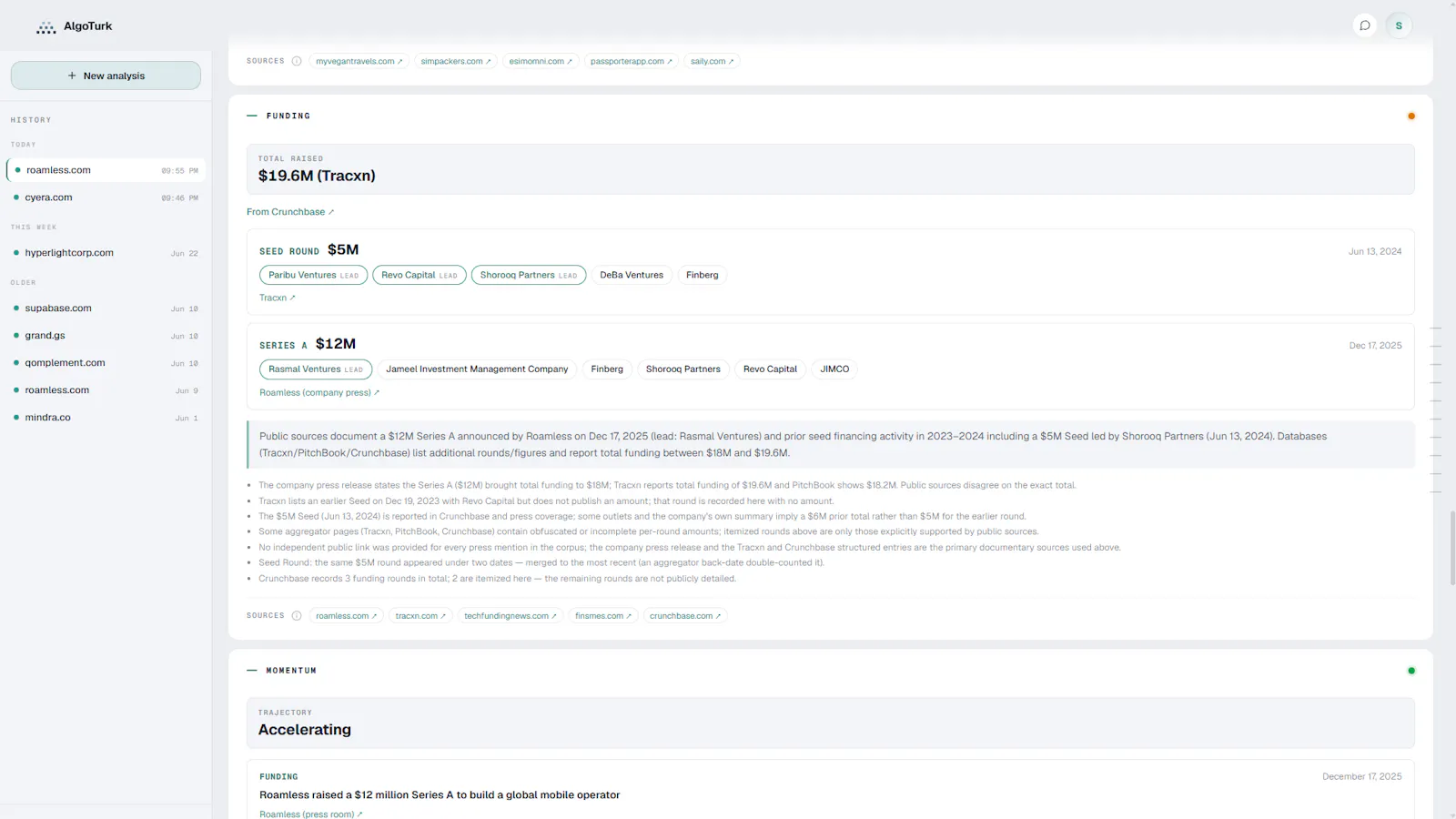 AlgoTurk - Research Agent for Startups screenshot 12