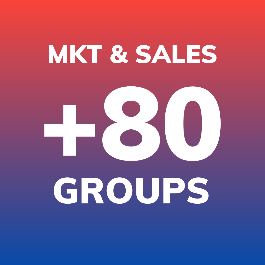 +80 Marketing and Sales Communities 📢