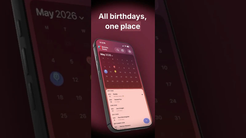 Birthday Buddy screenshot 1 (video preview)