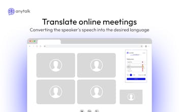 ライブストリームにおけるシームレスな翻訳：Anytalk.aiを使用したライブストリーミングのイメージ。多言語でのビデオとオーディオのストリームを最小限の遅延でシームレスに翻訳します。