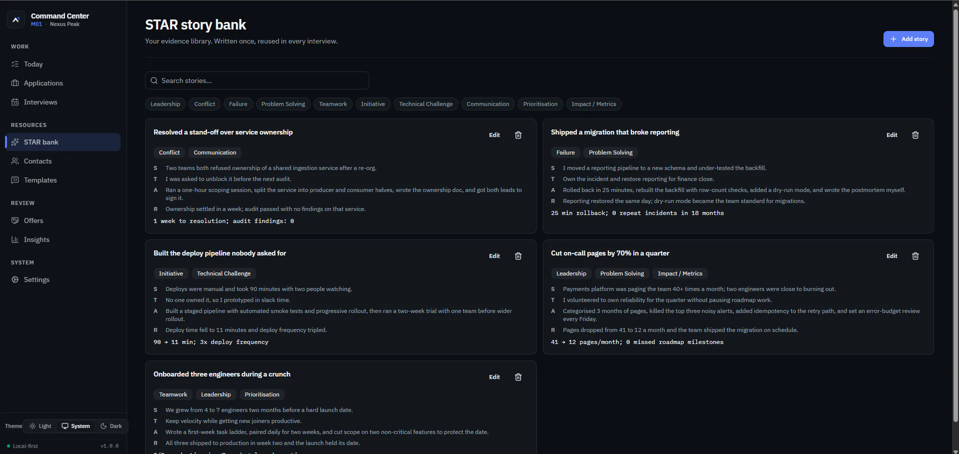 M01 — Job Search Command Center gallery image