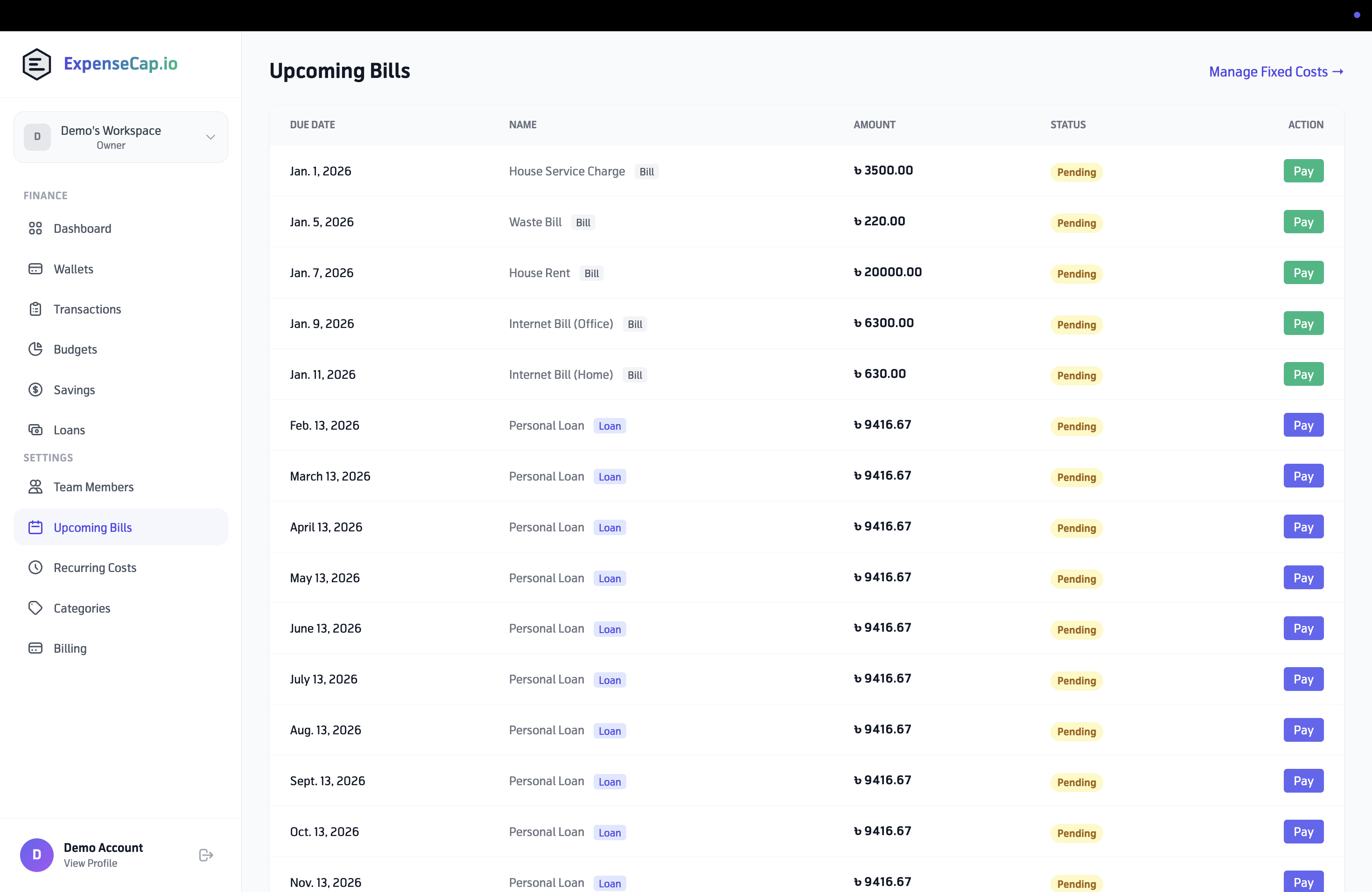 ExpenseCap.io gallery image