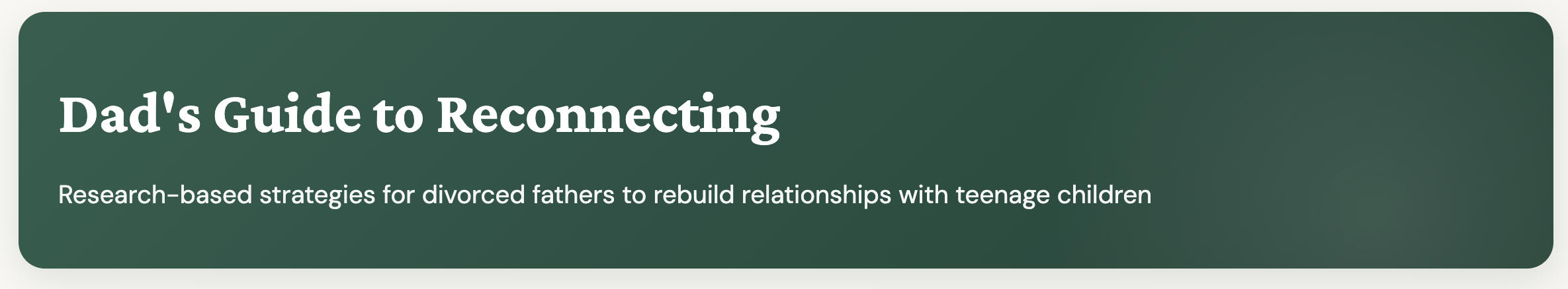 Dads Guide to Reconnecting with Teens - Product Hunt launch logo and brand identity