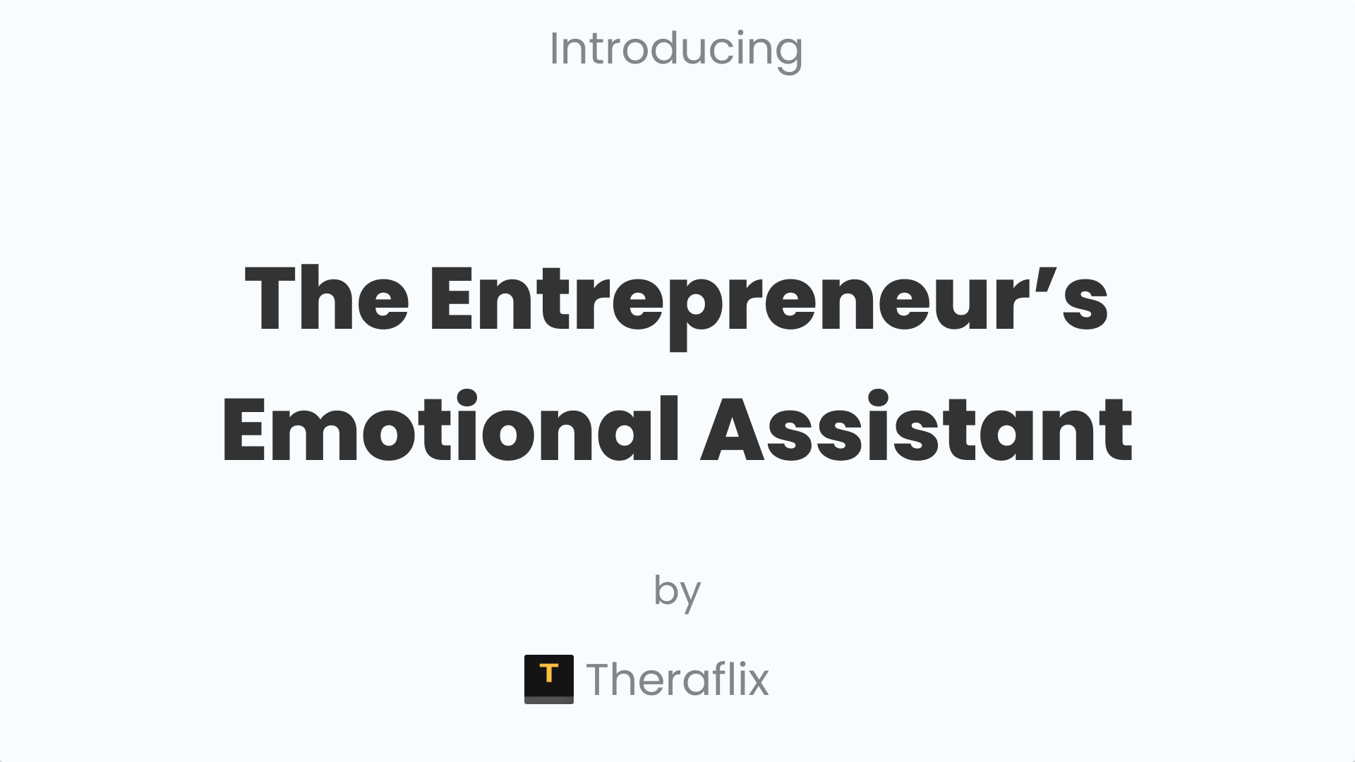 Инструмент производительности Theraflix для основателей media 2