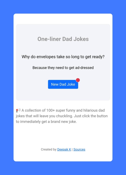 One Liner Dad Jokes gallery image