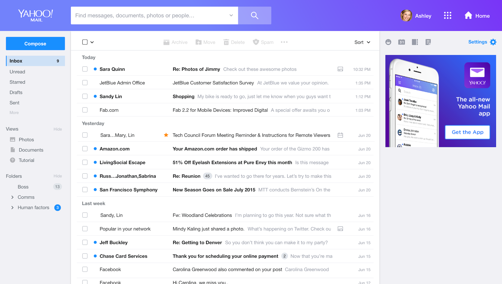Yahoo Mail gallery image