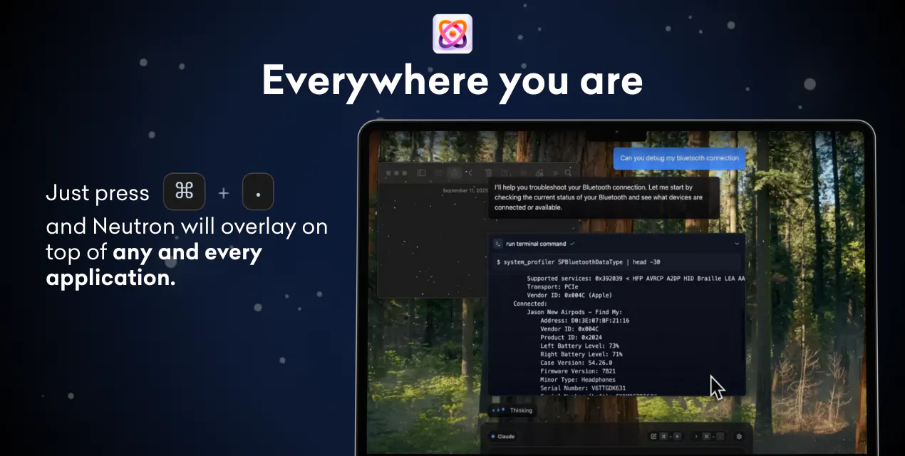 Neutron: Proactive desktop AI that helps before you ask | Product Hunt