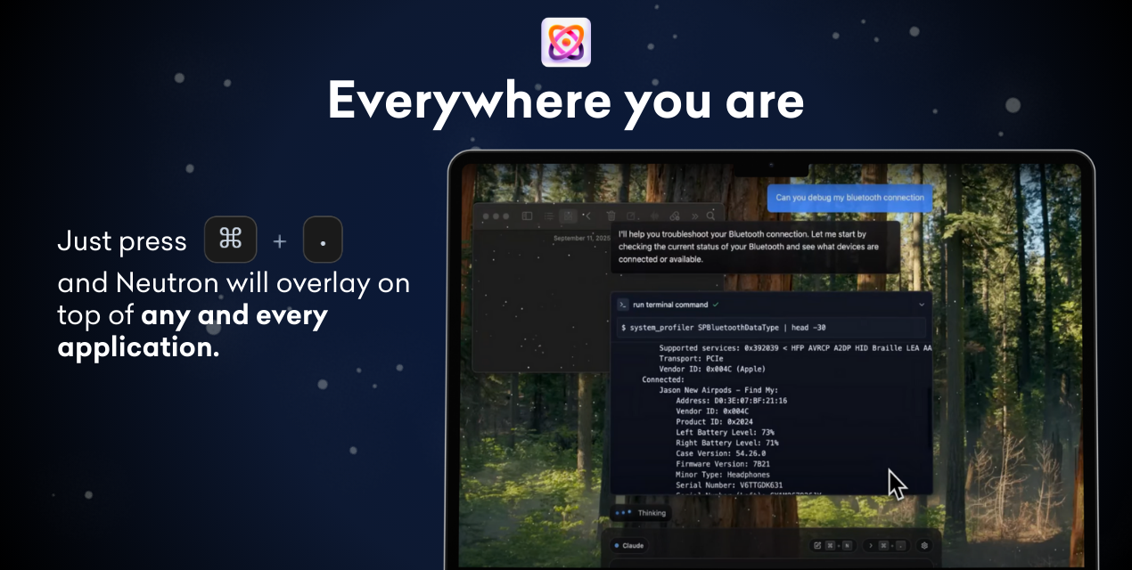 Neutrone - AI desktop proattivo che aiuta prima di chiedere media 4