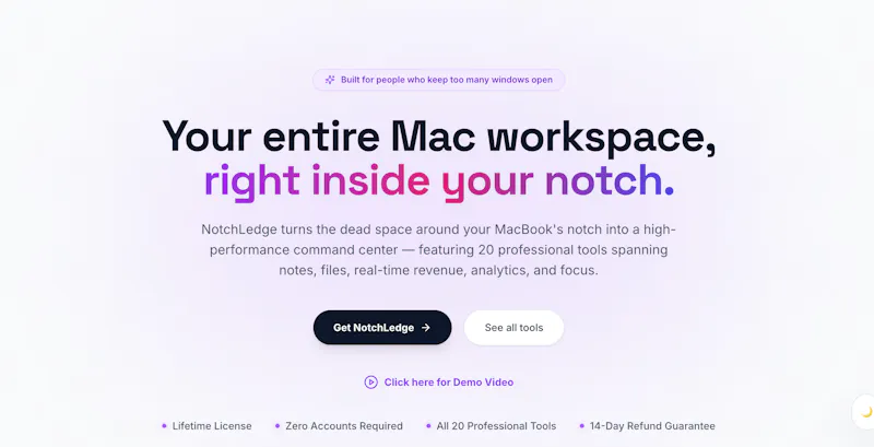 NotchLedge screenshot 1