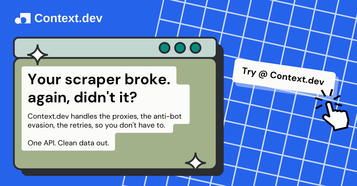 Context.dev: One API to scrape, enrich, and understand the web. | Product Hunt