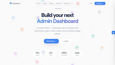 Adminex - React Admin Dashboard Template gallery image