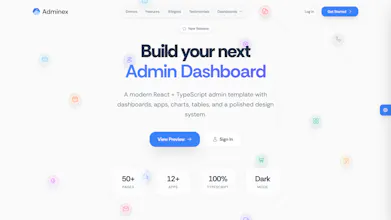Adminex - React Admin Dashboard Template gallery image