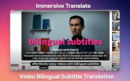  Immersive Translate Bilingual Video media 3