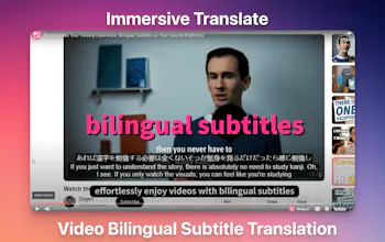 Immersive Translate Bilingual Video gallery image