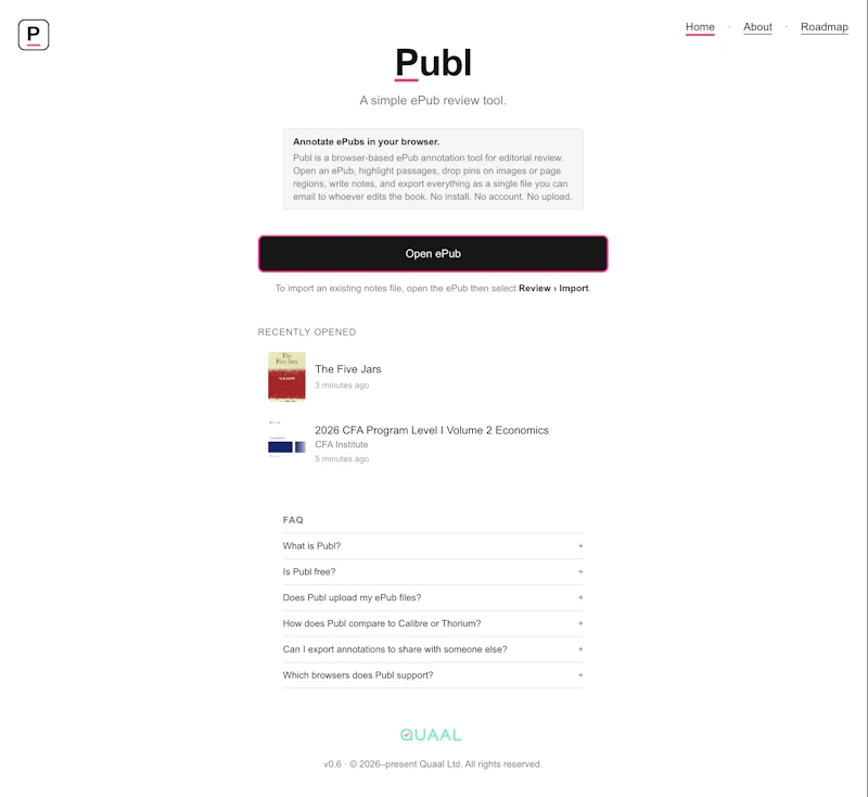 Publ screenshot 1