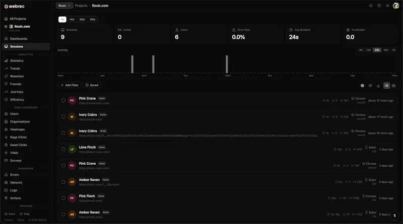 Webrec screenshot 4