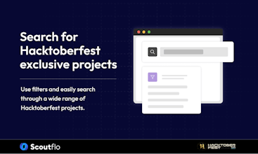 Hacktoberfest 웹사이트의 스크린샷을 통해 참가자들이 선택할 수 있는 우수한 오픈 소스 프로젝트들이 정리된 목록을 보여줍니다.