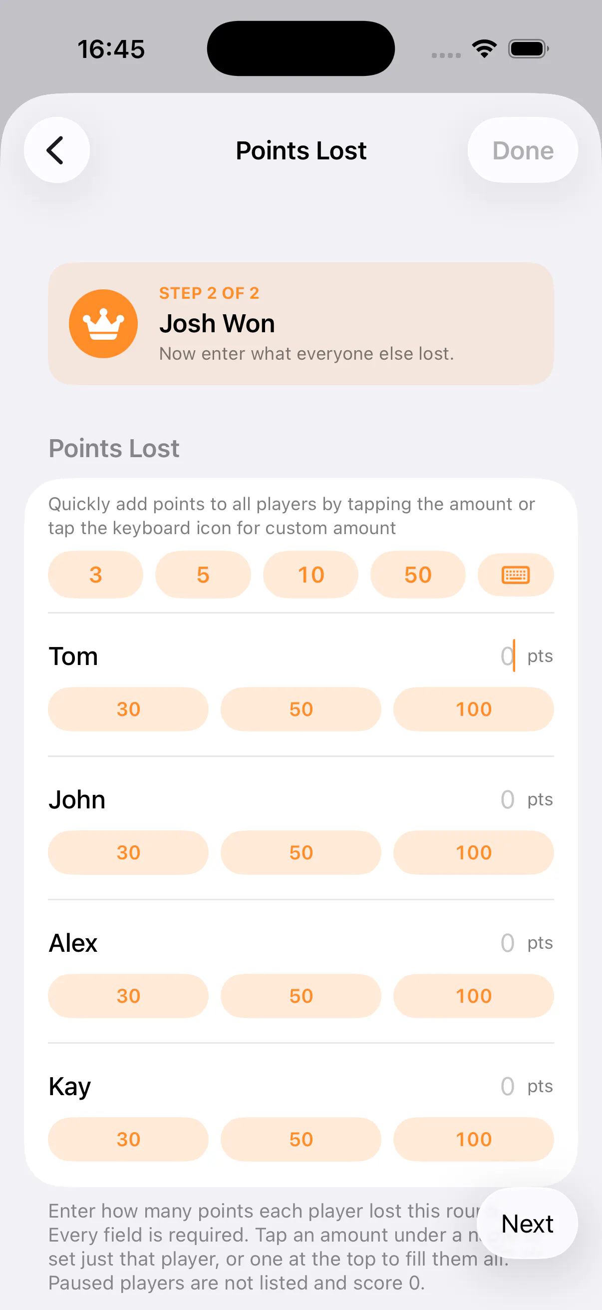 Cal For Me — Keep score. Settle up. gallery image
