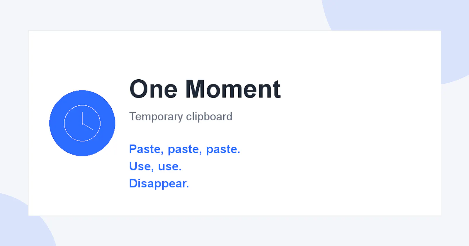 One Moment screenshot 1