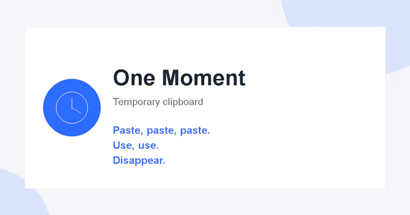 One Moment screenshot 1