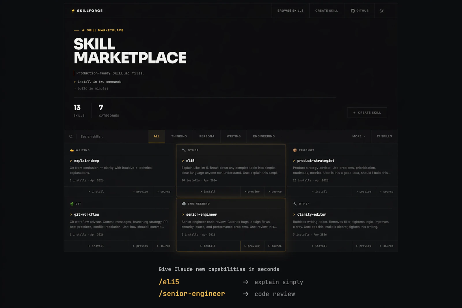 SkillForge  Install AI skills in seconds screenshot 4