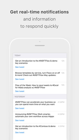Microsoft Flow Official App gallery image