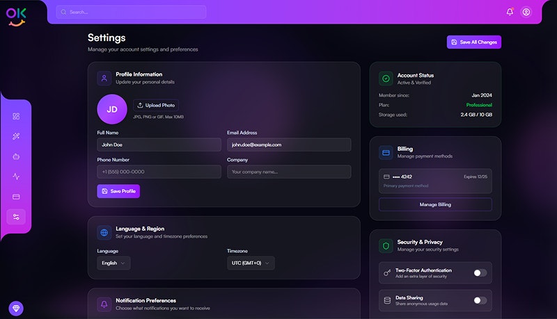 OKYAi - Premium Html Template gallery image