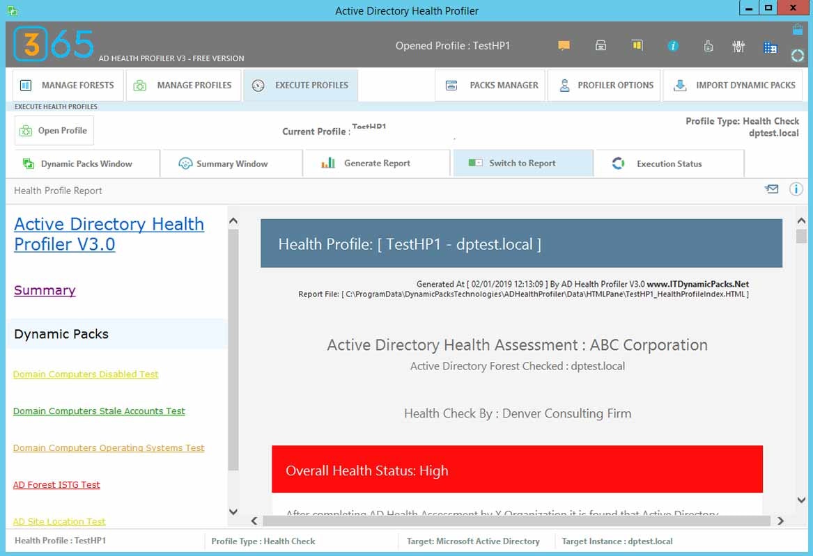 Active Directory Health Profiler gallery image
