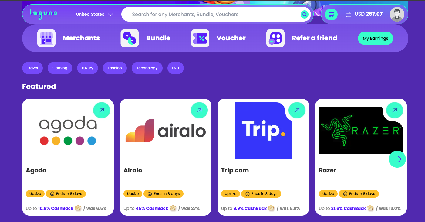 Media Rangkaian Laguna - Dapatkan Cashback Crypto dalam Belanja Harian 1