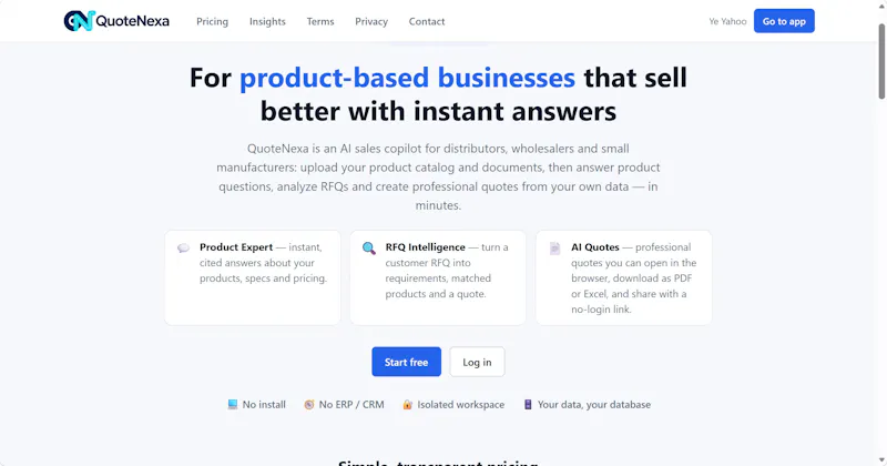 QuoteNexa screenshot 3