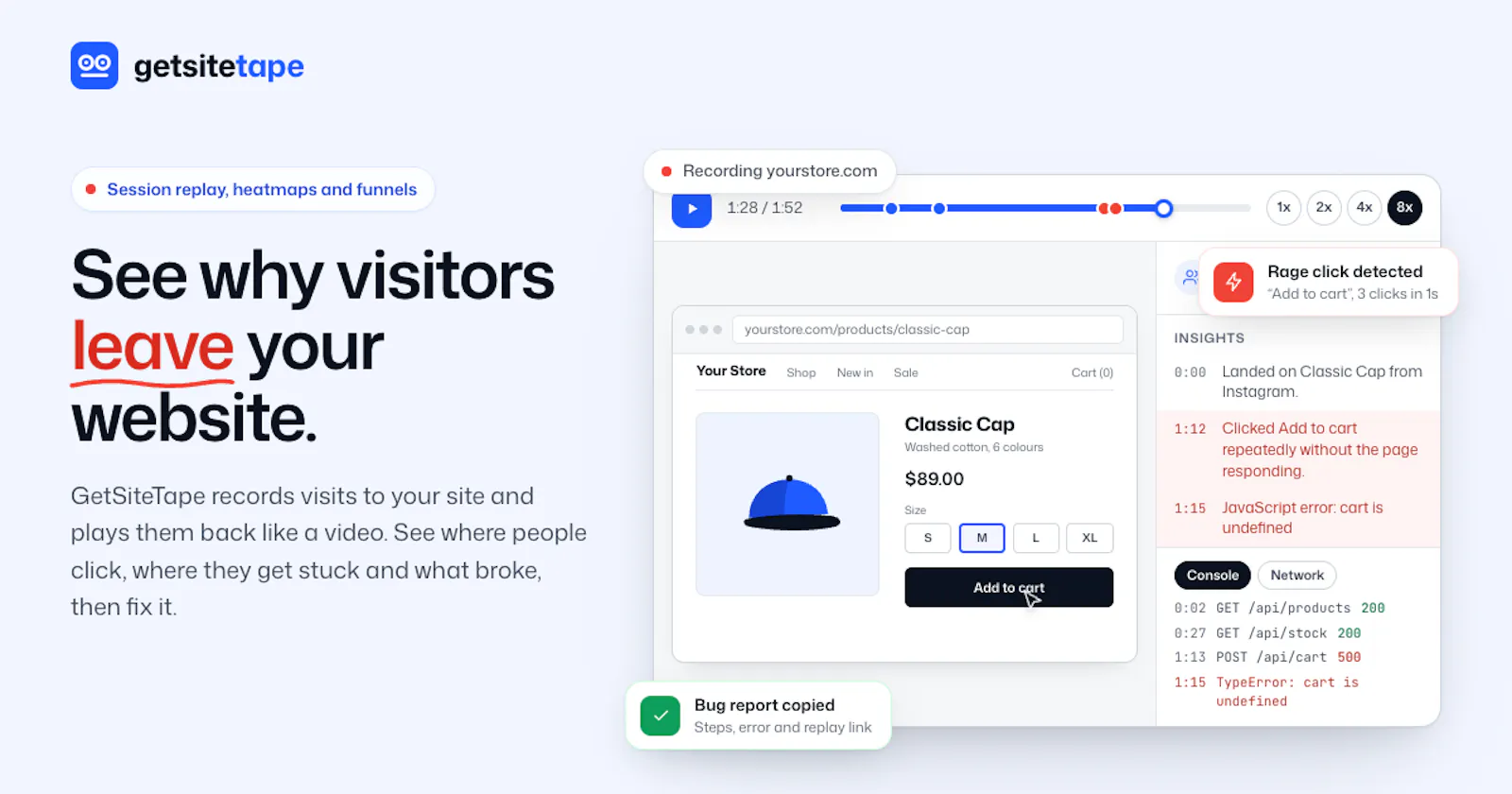GetSiteTape screenshot 1