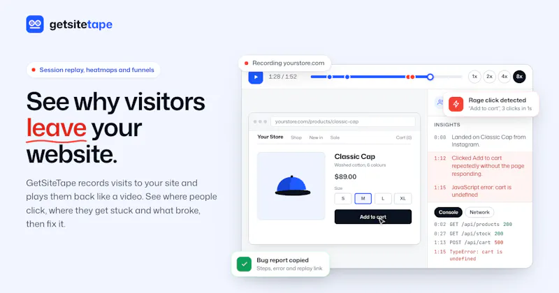 GetSiteTape screenshot 1