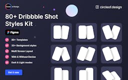 80+ Dribbble Shot Styles Kit media 1